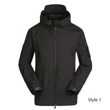 Men Jackets Tactical Military Army Soft Shell Jacket Camouflage Fleece Hoody Jacket Clothing Windproof Waterproof Thermal Coat