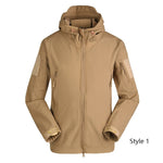 Men Jackets Tactical Military Army Soft Shell Jacket Camouflage Fleece Hoody Jacket Clothing Windproof Waterproof Thermal Coat