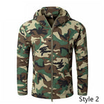 Men Jackets Tactical Military Army Soft Shell Jacket Camouflage Fleece Hoody Jacket Clothing Windproof Waterproof Thermal Coat