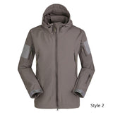Men Jackets Tactical Military Army Soft Shell Jacket Camouflage Fleece Hoody Jacket Clothing Windproof Waterproof Thermal Coat