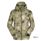 Men Jackets Tactical Military Army Soft Shell Jacket Camouflage Fleece Hoody Jacket Clothing Windproof Waterproof Thermal Coat