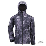Men Jackets Tactical Military Army Soft Shell Jacket Camouflage Fleece Hoody Jacket Clothing Windproof Waterproof Thermal Coat