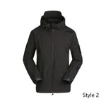 Men Jackets Tactical Military Army Soft Shell Jacket Camouflage Fleece Hoody Jacket Clothing Windproof Waterproof Thermal Coat