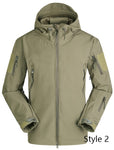 Men Jackets Tactical Military Army Soft Shell Jacket Camouflage Fleece Hoody Jacket Clothing Windproof Waterproof Thermal Coat