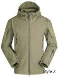 Men Jackets Tactical Military Army Soft Shell Jacket Camouflage Fleece Hoody Jacket Clothing Windproof Waterproof Thermal Coat