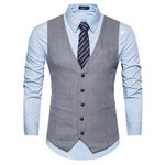 Vest Fit Business Formal Slim Suit Trendy Tuxedo Botton British Men's Botton British  Slim Fit Formal Vest Suit Tuxedo Waistcoat
