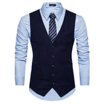 Vest Fit Business Formal Slim Suit Trendy Tuxedo Botton British Men's Botton British  Slim Fit Formal Vest Suit Tuxedo Waistcoat
