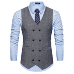Vest Fit Business Formal Slim Suit Trendy Tuxedo Botton British Men's Botton British  Slim Fit Formal Vest Suit Tuxedo Waistcoat