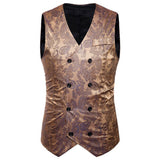 Vest Fit Business Formal Slim Suit Trendy Tuxedo Botton British Men's Botton British  Slim Fit Formal Vest Suit Tuxedo Waistcoat