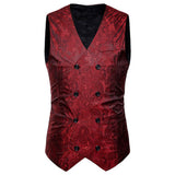 Vest Fit Business Formal Slim Suit Trendy Tuxedo Botton British Men's Botton British  Slim Fit Formal Vest Suit Tuxedo Waistcoat