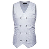 Vest Fit Business Formal Slim Suit Trendy Tuxedo Botton British Men's Botton British  Slim Fit Formal Vest Suit Tuxedo Waistcoat