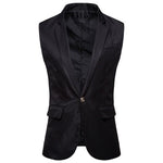 Vest Fit Business Formal Slim Suit Trendy Tuxedo Botton British Men's Botton British  Slim Fit Formal Vest Suit Tuxedo Waistcoat