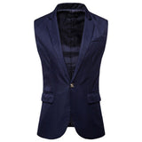 Vest Fit Business Formal Slim Suit Trendy Tuxedo Botton British Men's Botton British  Slim Fit Formal Vest Suit Tuxedo Waistcoat